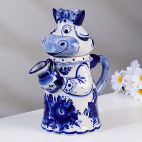 

Молочник "Коровушка" , 20,5х12х23см,V=800мл, гжель
