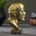 Бюст «Ленин В.И.», фигурка гипс, под латунь, 13×8×8 см - Фото 5