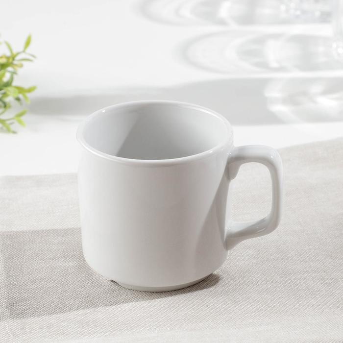Кружка Добрушский завод «Бельё», 250 мл, фарфор, белая
