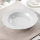 Тарелка глубокая Добрушский завод «Тренд», 450 мл, d=24 см, фарфор, белая  (артикул 7148541)  большой выбор товаров оптом и в розницу по низким ценам с доставкой