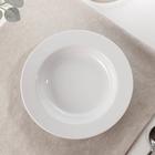 Тарелка глубокая Добрушский завод «Тренд», 450 мл, d=24 см, фарфор, белая  (артикул 7148541)  большой выбор товаров оптом и в розницу по низким ценам с доставкой