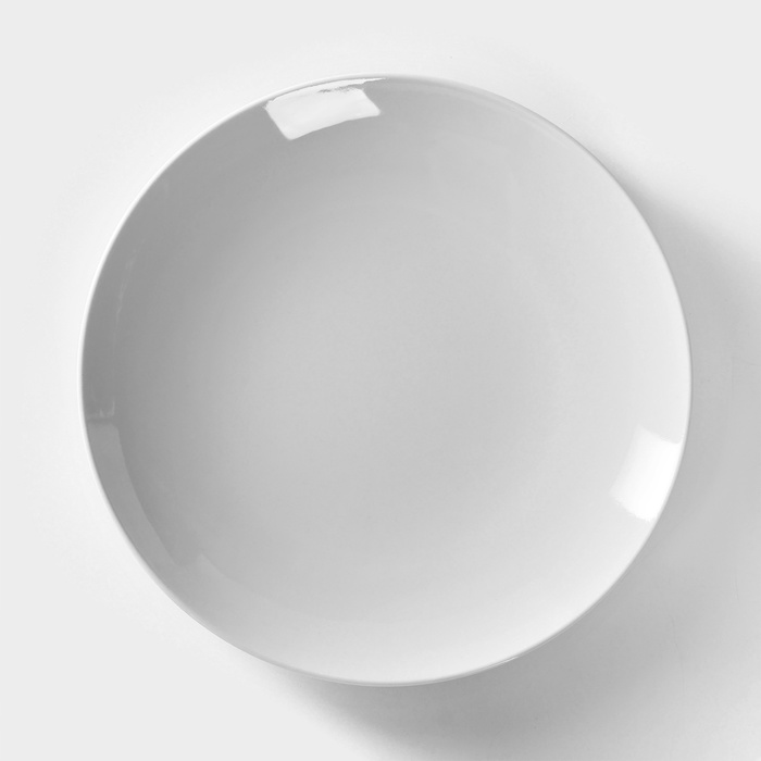 Тарелка фарфоровая «Универсал», d=27 см, белая - Фото 1