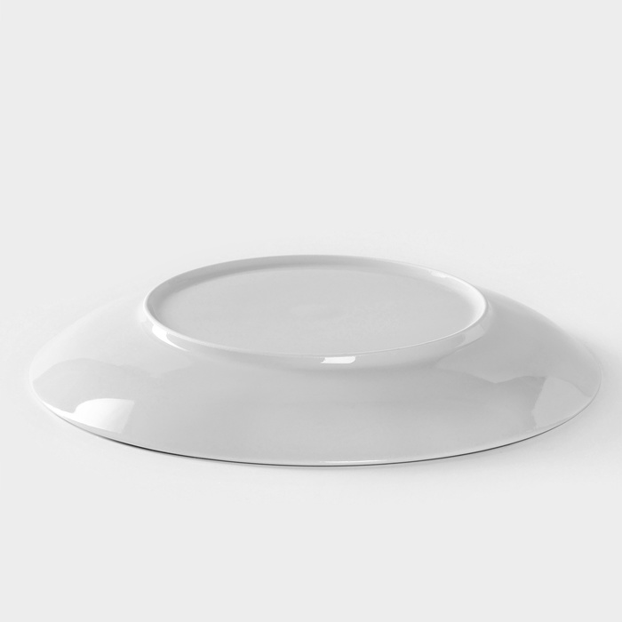 Тарелка фарфоровая «Универсал», d=27 см, белая - фото 1894055368