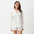 Пижама (шорты, жакет) KAFTAN, белый, размер 40-42 - фото 320543914