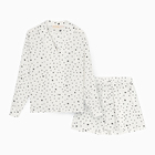 Пижама (шорты, жакет) KAFTAN, белый, размер 40-42 - Фото 6