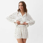 Пижама (шорты, жакет) KAFTAN, белый, размер 40-42 - Фото 5
