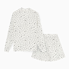 Пижама (шорты, жакет) KAFTAN, белый, р.44-46 - Фото 17
