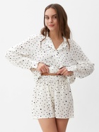 Пижама женская (шорты, жакет) KAFTAN, размер 48-50, белая - Фото 10