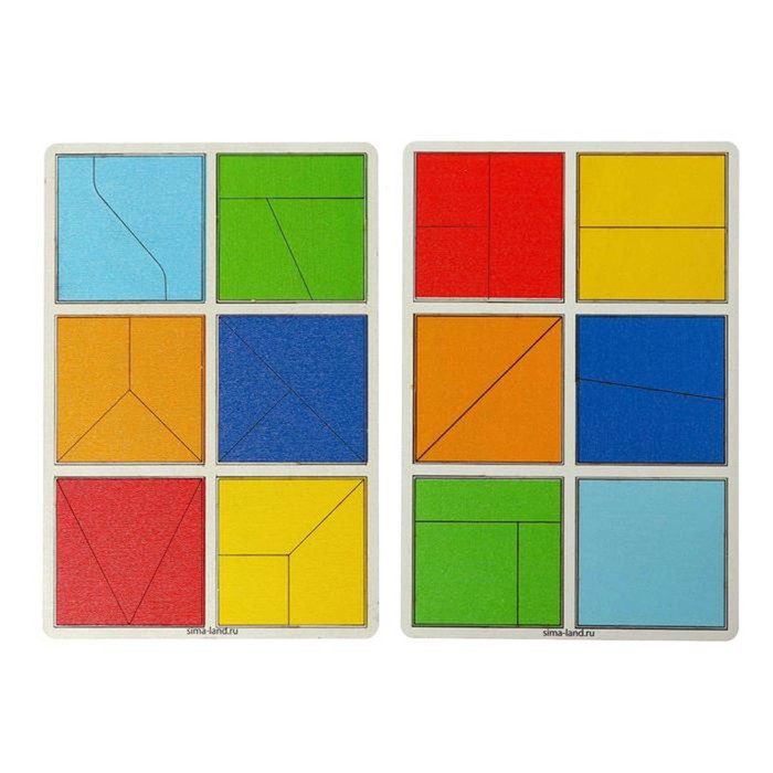 Квадраты 1 уровень (2 шт.), 12 квадратов - фото 1899951420
