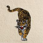 Комплект полотенец в коробке «Крадущийся тигр» 50х90, 70х140 см, бежевый МИКС - Фото 2