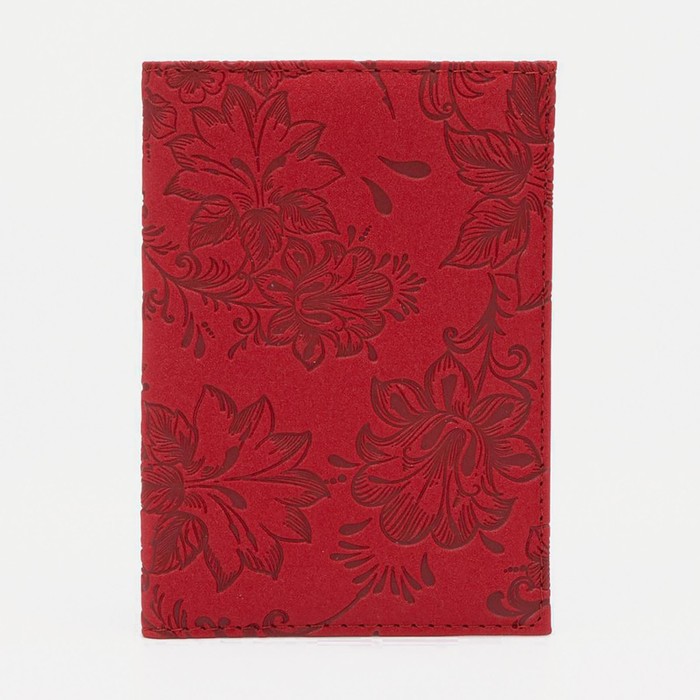 Обложка для паспорта, цвет красный - фото 1907270445