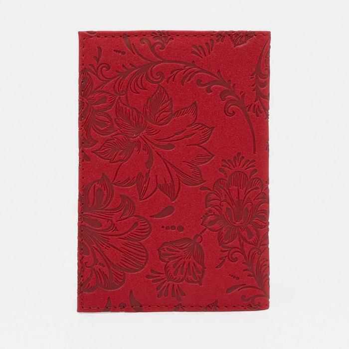 Обложка для паспорта, цвет красный - фото 1907270446