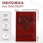 Обложка для паспорта, цвет рыжий - фото 12195992