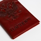 Обложка для паспорта, цвет рыжий - фото 9437724