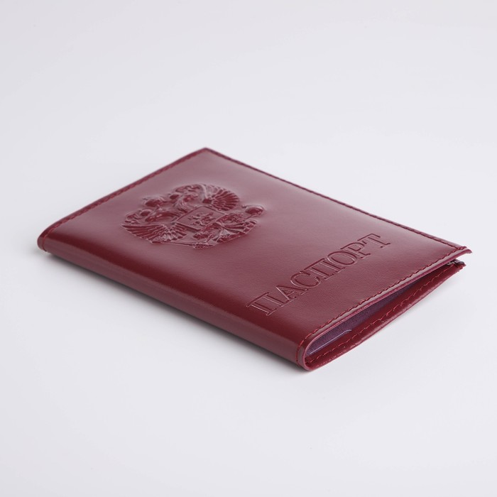 Обложка для паспорта, цвет лиловый - фото 1908730914