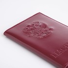 Обложка для паспорта, цвет лиловый - фото 8168029