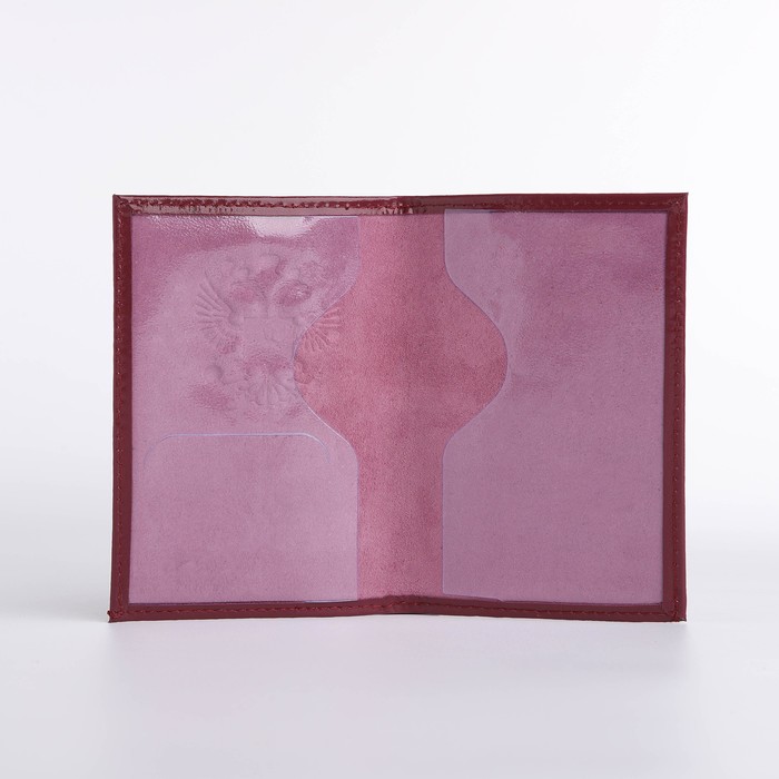 Обложка для паспорта, цвет лиловый - фото 1908730916