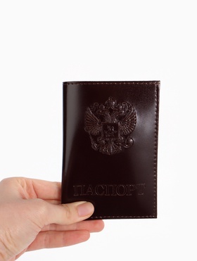 Обложка для паспорта, цвет бордовый