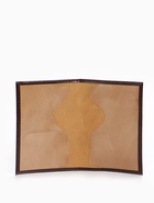 Обложка для паспорта, натуральная кожа, гладкая, бордовая - Фото 3