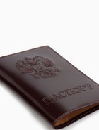 Обложка для паспорта, натуральная кожа, гладкая, бордовая - Фото 6