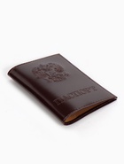 Обложка для паспорта, натуральная кожа, гладкая, бордовая - Фото 7