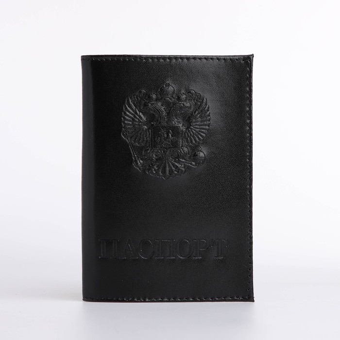 Обложка для паспорта, цвет чёрный - фото 1908730918