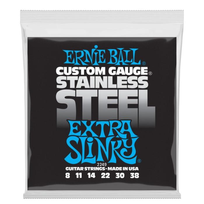 Струны для электрогитары ERNIE BALL 2249 - Stainless Steel Extra Slinky - Фото 1