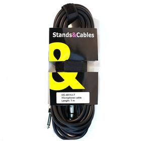 Микрофонный кабель STANDS & CABLES MC - 001XJ - 7 XLR мама - JACK моно, длина 7 метров