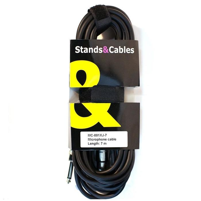 Микрофонный кабель STANDS & CABLES MC - 001XJ - 7 XLR мама - JACK моно, длина 7 метров - Фото 1