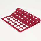 Аппликатор «Кузнецова», 70 колючек, спанбонд, 23×32 см, красный. - Фото 4