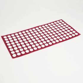 Аппликатор 'Кузнецова', 144 колючки, спанбонд, 26 х 56 см, красный.