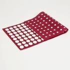 Аппликатор «Кузнецова», 144 колючки, спанбонд, 26×56 см, красный. - Фото 4