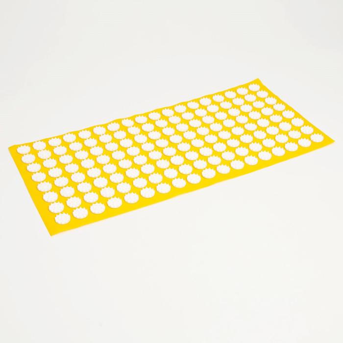 Аппликатор Кузнецова, 144 колючки, спанбонд, жёлтый, 26 х 56 см. - Фото 1