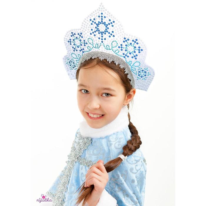 Кокошник «Снегурочка Танюшка» - Фото 1