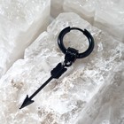 Пирсинг в ухо «Кольцо» стрела, d=12 мм, чёрный - Фото 3