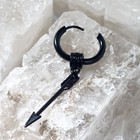 Пирсинг в ухо «Кольцо» стрела, d=12 мм, чёрный - Фото 4