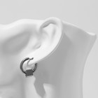 Пирсинг в ухо «Кольцо» кубик, d=12 мм, цвет серебро - фото 24661894