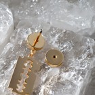 Пирсинг в ухо «Лезвие», L=2,7 см, цвет золото - фото 21318517