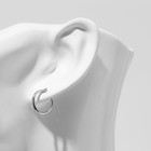 Пирсинг в ухо «Кольцо» диск, d=11 мм, пара, цвет серебро - Фото 3