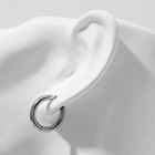 Пирсинг в ухо «Кольцо» классик, внешний d=16 мм, внутренний d=12 мм, цвет серебро - фото 6446626