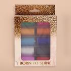 Набор переводной фольги для дизайна ногтей «Born to shine», 4 × 100 см, 10 шт, цвет разноцветная голография - Фото 3