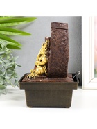 Фонтан настольный «Золотой Ганеша - природный фонтан», от сети, 19×12.5×12.5 см 6248047
