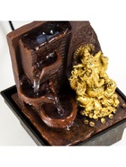 Фонтан настольный «Золотой Ганеша - природный фонтан», от сети, 19×12.5×12.5 см 6248047