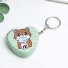 Шкатулка - брелок на кольце «Сердце. Зверушка с чаем», металл, 2.2×4.8×4.8 см, МИКС, - Фото 2