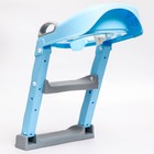 Детское сиденье на унитаз, цвет серый/голубой - Фото 8