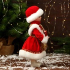 Снегурочка под ёлку «Зимнее волшебство. В пышной шубке», 30 см, красный - Фото 2