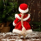 Снегурочка под ёлку «Зимнее волшебство. В пышной шубке», 30 см, красный - Фото 3