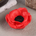 Фигурное мыло "Мак" розовый, 50гр - Фото 4