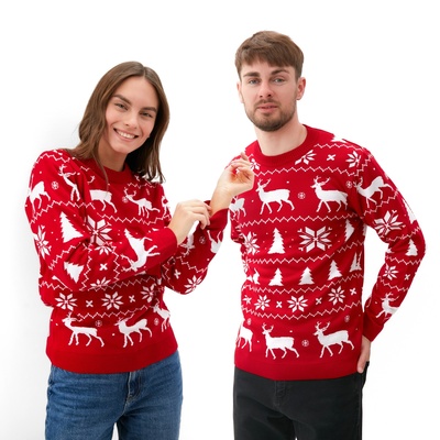 Свитер вязаный новогодний KAFTAN New Year, размер 56