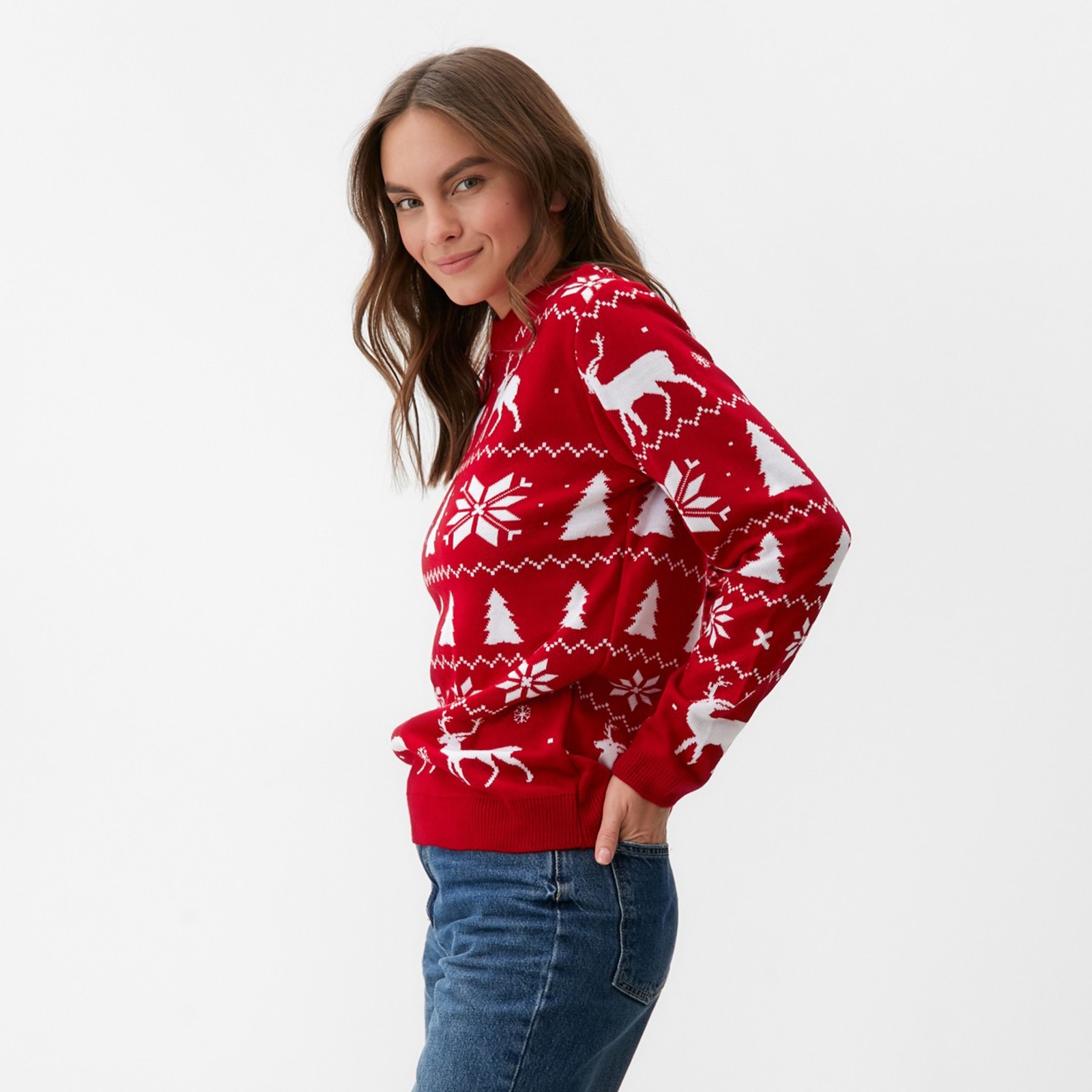 Джемпер вязаный KAFTAN "New Year" размер 44